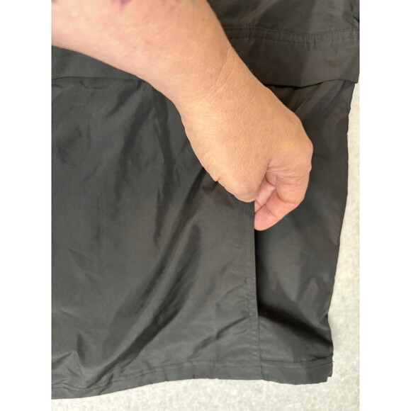 Vintage Black Champion Windbreaker With Hood Quarter Zip With Pockets Large - Picture 4 of 15